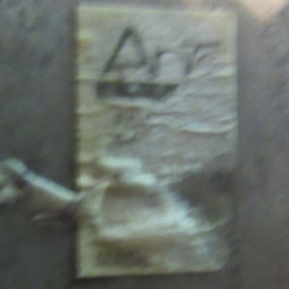 *Reduced* Vintage Hand Molded Pewter Scalloped Oval Platter - Picture 12 of 12